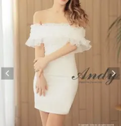 アンディ オフショル 付け外し可能袖 ミニドレス