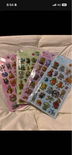 イタリアンブレインロット　立体シール　４種セット　きゅん　トゥントゥンサフール