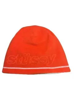 ［値下げ可］STUSSY リバーシブル　ビーニー　スカルキャップ　オレンジ