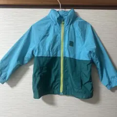 キッズ フード付きジャケット 青緑 95cm〜