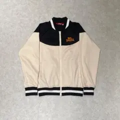 LONSDALE M ベージュ 黒 バイカラー ダブルジップ トラックジャケットのサムネイル