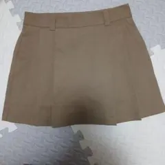 GU プリーツスカート ライトブラウンMサイズのサムネイル