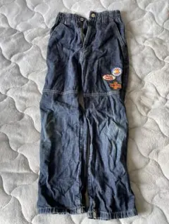 ミキハウス デニム長ズボン 4パッチ付き120