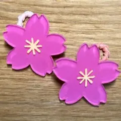 さくら★桜★ハンドメイドヘアゴム★プラバン★レジン★ベビーキッズヘアゴム★春の花