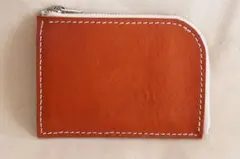 本革 ネブラスカレザー L字ファスナー財布 ハンドメイド コンパクト 経年変化
