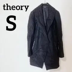 theory 【S】ブラック 黒色　コート　セオリー　シンプルオシャレ　冬物冬用
