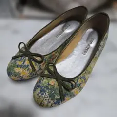 COULEUR VARIE クロールバリエ 花柄 バレエ フラット シューズのサムネイル