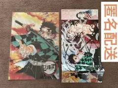 【新品未開封】鬼滅の刃 和風クリアファイル炭治郎&煉獄+コミックス名セリフカバー