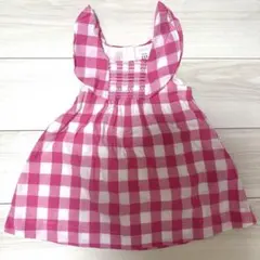 【新品】babygap ベビーギャップ ギンガムチェックワンピース 80