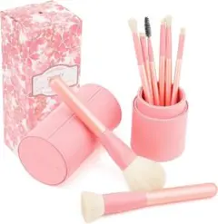 メイクブラシセット 8本 ピンク 化粧筆 フェイスブラシ 人気 収納ケース付き