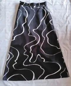 ADAM ET ROPE' アダムエロペ　サテンプリントスカート M