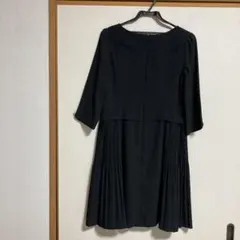 Feroux（フェルゥ）黒プリーツワンピース フォーマル