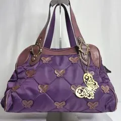 【美品】ANNA SUI 蝶 ハンドバッグ Y2K キルティング バタフライ