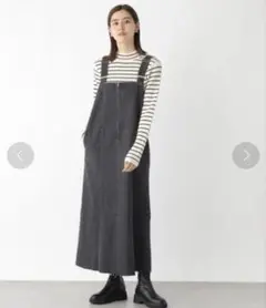 LEPSIM ダークグレー デニムジャンスカ