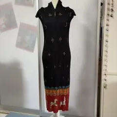 PLEATS PLEASE ノースリーブワンピース ブラックのサムネイル