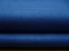 A610・訳有※3・麻100％・W幅・コバルトブルー1.6m・ネップ