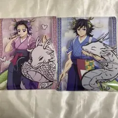 鬼滅の刃アニメ伍周年記念祭～後夜祭～ 辰年　A3クリアポスター　義勇　しのぶ