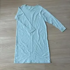 ユニクロ　トレーナーワンピース　Mサイズ　レディース　水色　部屋着
