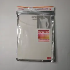 HEATTECH ヒートテック 八分袖 UネックTシャツ M オフホワイト