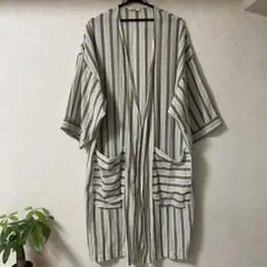 Fillil ストライプ柄 ロングカーディガンのサムネイル