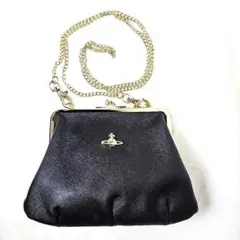 Vivienne Westwood ショルダーバッグ ブラック×ゴールド