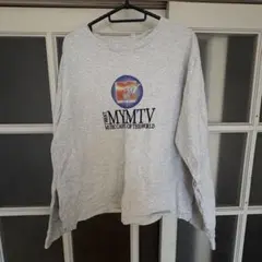 MTV ロゴ グレー 長袖シャツ