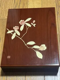 美品 漆塗り 山口県 大内塗 文箱 硯箱 和柄 色合いが素敵な - メルカリ