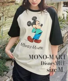 レディース MONO-MART × Disney ミッキーマウスプリントTシャツ