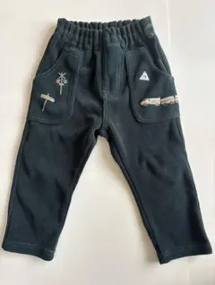 KP 電車刺繍 コーデュロイ長ズボン ダークグリーン