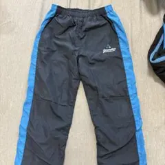 ピステパンツ ブラック/ブルー サイドファスナー付き