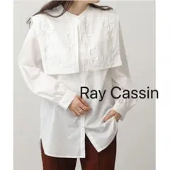 刺繍入り衿付きチュニックブラウス／レイカズン