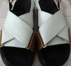 マルニ MARNI クロスサンダル 厚底サンダル 37 マルニ MARNI クロスサンダル 厚底サンダル 37 - メルカリ