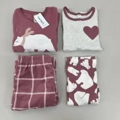 Carter’s キッズ ルームウェア 4点セット 130cm フリース ④