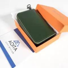 [Aoita] キーケース メンズ 栃木レザー 日本製 多機能 本革