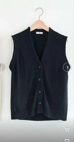 TODAYFUL Tencelsilk Knit Vest ブラック - メルカリ