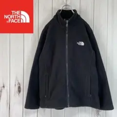ノースフェイス　フリースジャケット　フルジップアップ　レディースL　ブラック