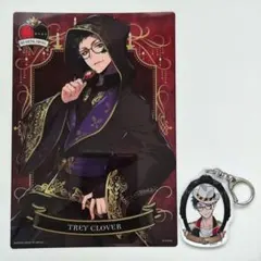 ツイステ　トレイ　クリアビジュアルポスター　ポスター　A5　アクリルキーホルダー