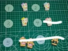 クマのデコレーションフィギュア6個セット