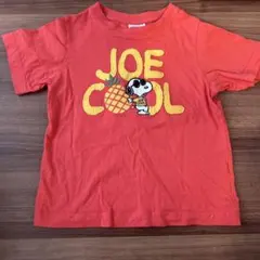 PEANUTS JOE COOL Tシャツ レッド 120cm
