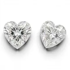 ピアス用 ハート ラボグロウンダイヤモンド0.5ct 2石 合計1ct - メルカリ