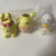 ポムポムプリン あひるのペックル カプセルトイ かぼちゃパンツ リボン