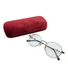 GUCCI 度入りメガネ　眼鏡　ガンメタル　ビットデザイン