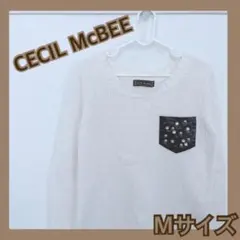 ❤️cecil セシルマクビー　Mサイズ　トップス　ニット　白　セーター　ホワイト