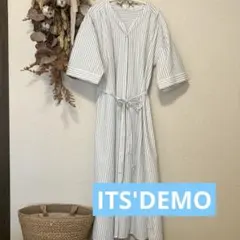 ITS'DEMO イッツデモ今季シャツワンピース　フリーサイズ