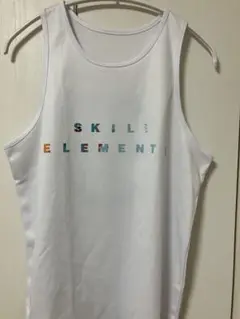 SKILL ELEMENT タンクトップ ラウンド型　XS ホワイト（一回着用）