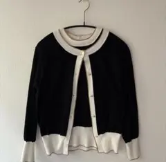 マルティニーク　薄手サマーツインニット　黒のサムネイル