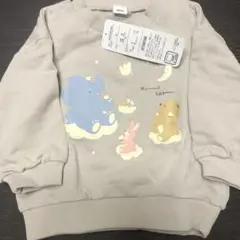 新品。動物プリント トレーナー サイズ80