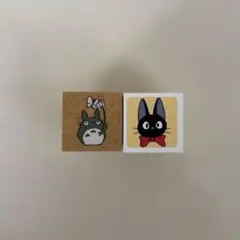 スタジオジブリ トトロ&黒猫のジジ　スタンプセット