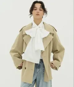 【新品・未使用】clane OVER SHORT TRENCH COAT