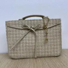 サマンサタバサ　ハンドバッグ　ベージュ